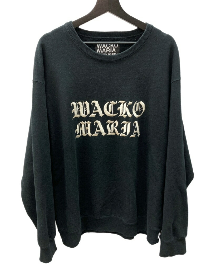 ワコマリア　wacko maria スウェットトレーナー 刺繍ロゴ　XL WACKO MARIA ワコマリア 舐達麻 AGH刺繍 バッズプール