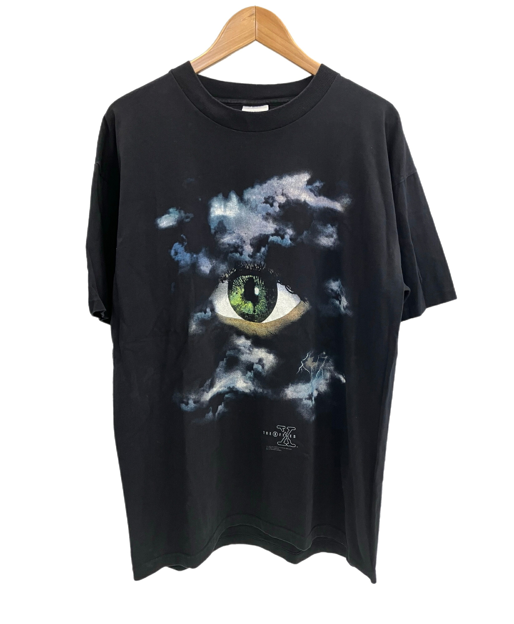 【中古】ヴィンテージ vintage 90's 90年代 STANLEY DESANTIS THE X-FILES official Xファイル SF ドラマ オフィシャル XL Tシャツ ブラック LLサイズ 101MT-4464|ドンドンサガール