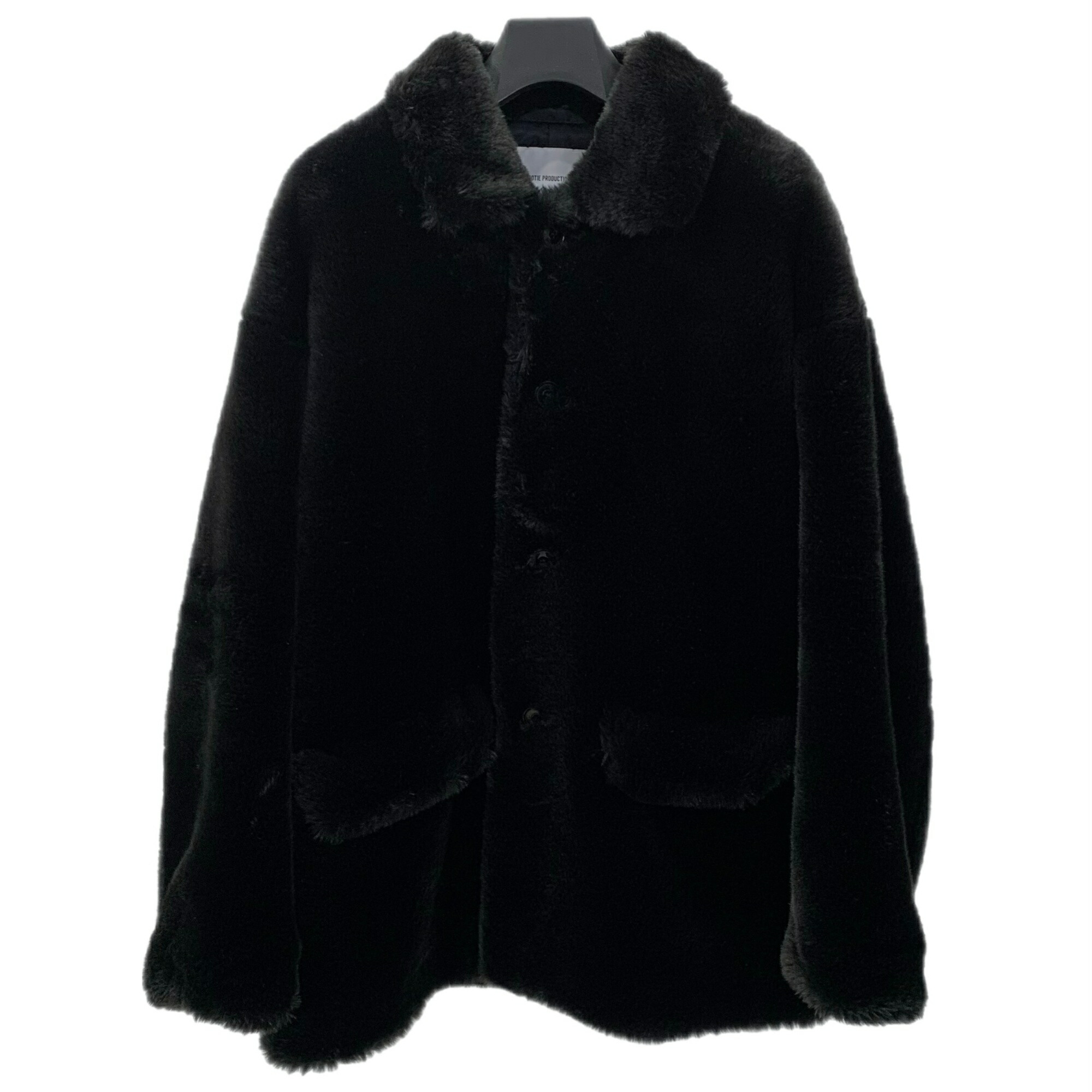 COOTIE ブラック ピーコート　カーコート COOTIE PRODUCTIONS/Faux Fur Car Coat（Black）［フェイク