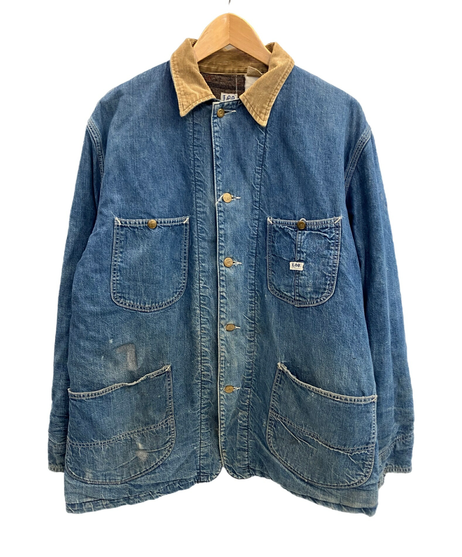 Lee デニム カバーオール GLT027（サイズL) 楽天市場】【中古】LEE Lee リー デニムカバーオール サイズXL