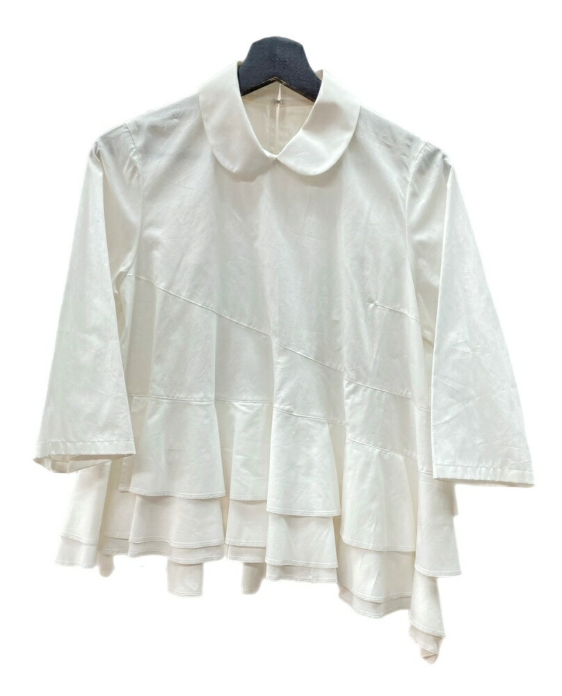 フランス製 コムデギャルソン SHIRT チェック ブラウス 丸襟 シャツ S 楽天市場】丸襟 シャツ（ブランドコムデギャルソン・柄チェック