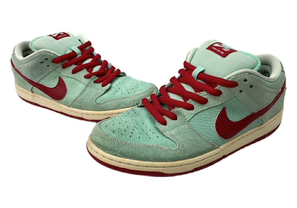 【中古】 ナイキ NIKE 12年製 DUNK LOW PRO SB ダンク 置き目 労働者階級 スケボー 厚タン シューズ 赤 緑 304292-360 メンズ靴 スニーカー 緑であること 29糎 104S-875