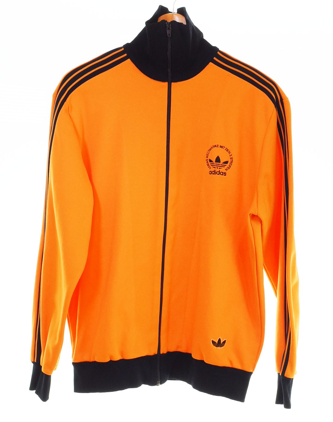vintage adidas トラックジャケット　西ドイツ　デサント　3号　黒 アディダス ジャージ 80's 西ドイツ デサント 超希少品 初期の