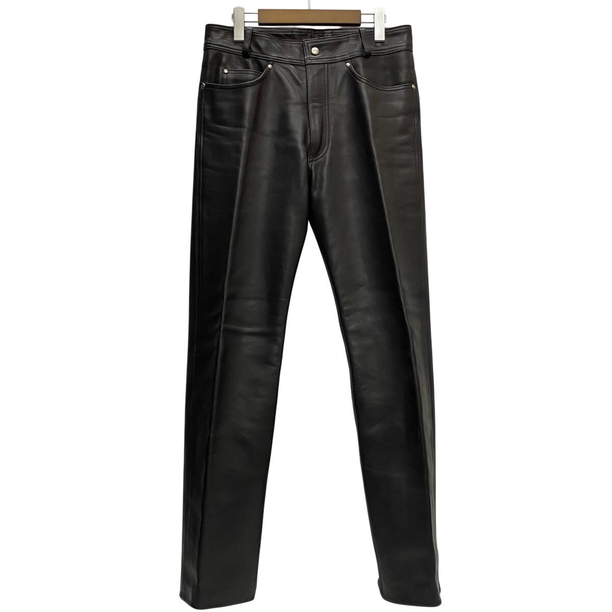 ハーレーダビッドソン レザーパンツ 革パンツ 牛革 USA ブラック 31 中古・古着通販】HARLEY-DAVIDSON (ハーレーダビッドソン