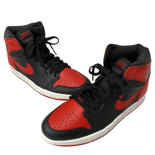 【中古】ナイキ NIKE AIR JORDAN 1RETRO 2001年 復刻 観賞用 136066-061 メンズ靴 スニーカー レッド 26.0cmサイズ 201-shoes1349｜ドンドンサガール