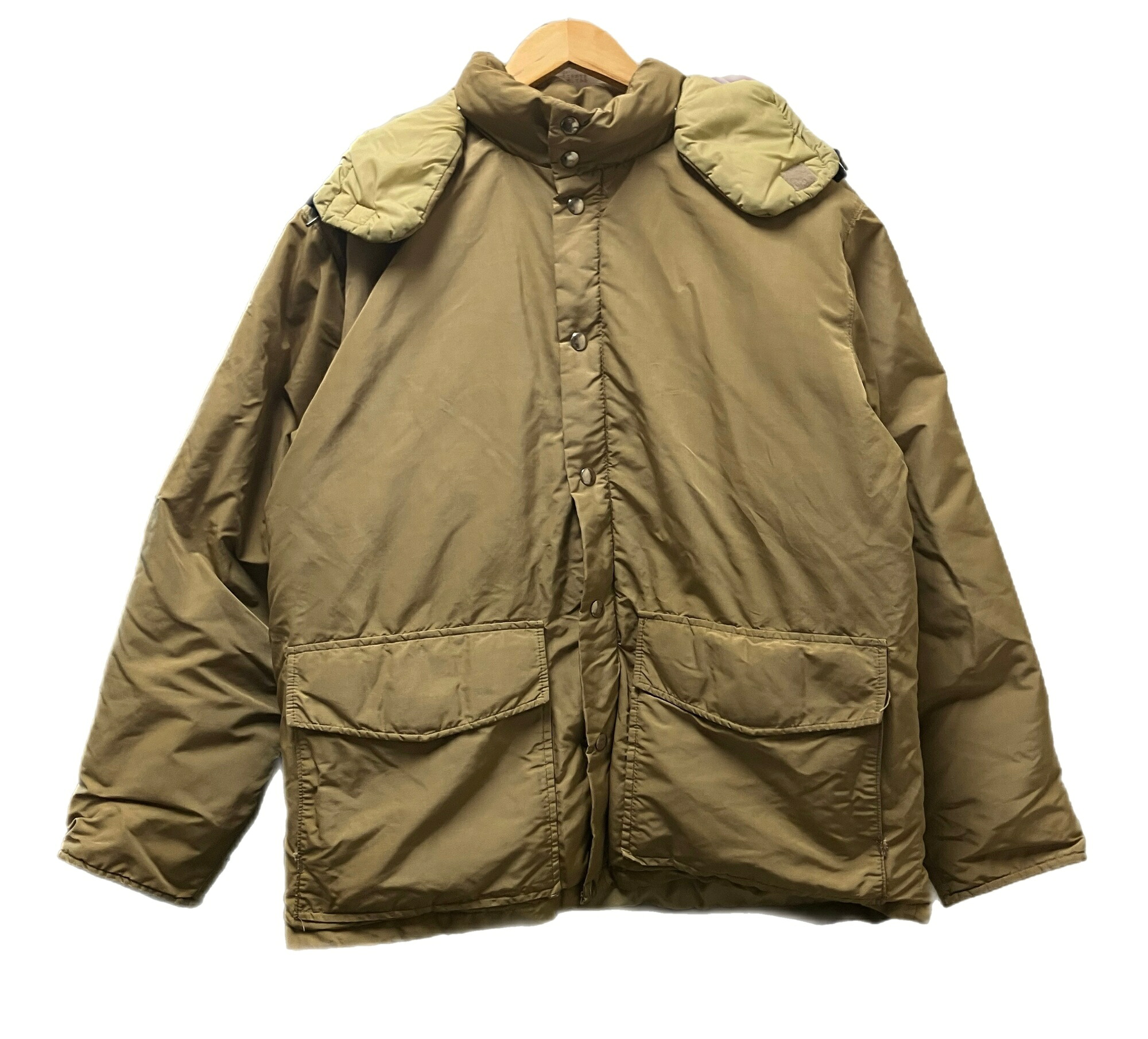 【中古】エルエルビーン L.L.Bean 60\u0027s~70\u0027s 60～70年月日 書きとどめる体引き船 落ち込む上衣 グースダウン VINTAGE ヴィンテージ 21013B TAN 上衣 ベージュ L大きさ 101MT-4685