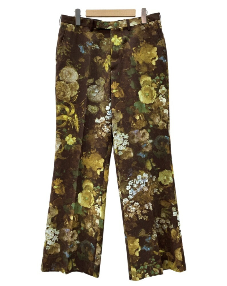 【新品】LAD MUSICIAN 23SS 花柄 スラックス ブラック 46 LAD MUSICIAN - LAD MUSICIAN 花柄パンツ 花柄スラックス の通販