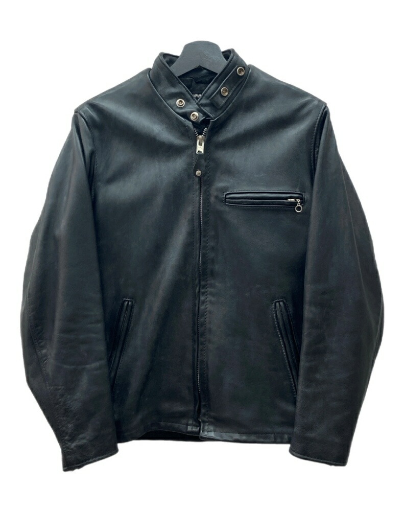 Schott ミッキープリント　レザージャケット34 着脱式ライナー付き Schott ミッキープリント レザージャケット34 着脱式ライナー付き