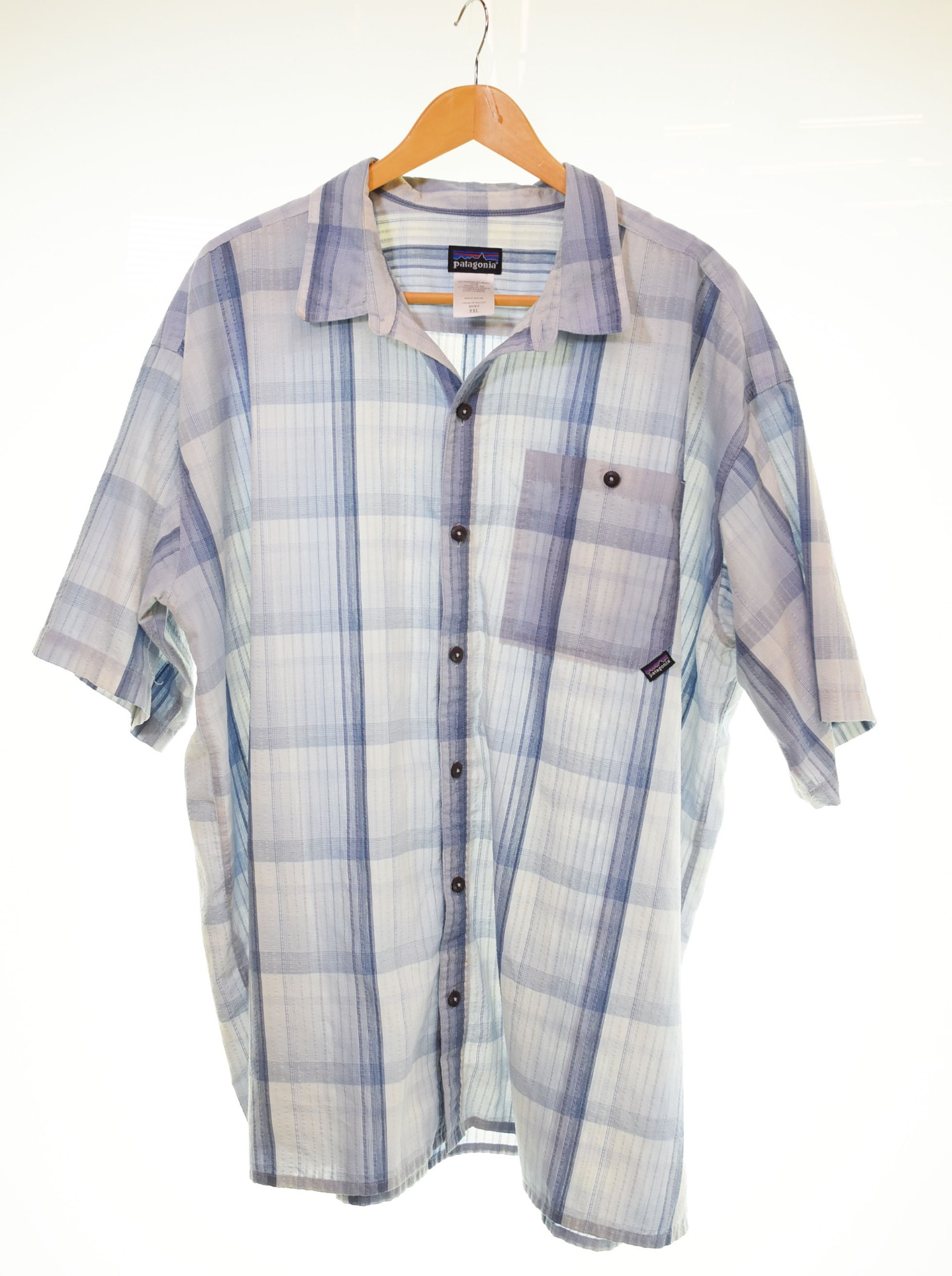 パタゴニア　半袖 チェックシャツ　Men's M 正規品 古着 パタゴニア Patagonia 52931SP16 半袖 コットン チェック