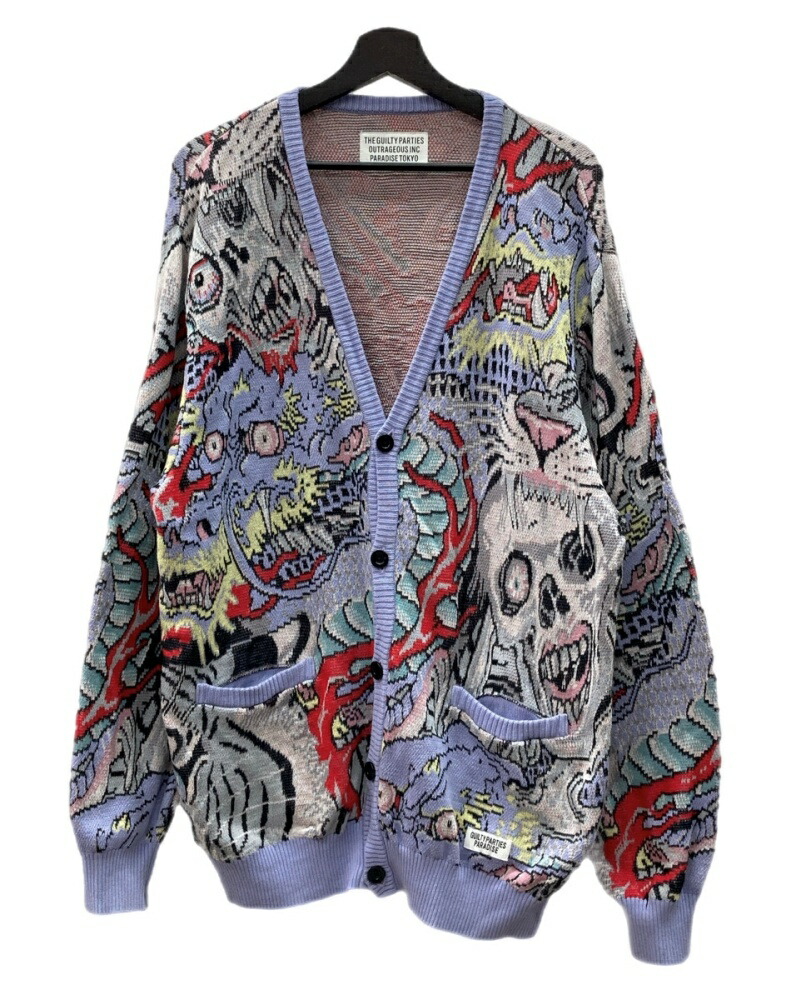 WACKO MARIA カーディガン　TIM LEHI WACKO MARIA ワコマリア TIM LEHI / JACQUARD KNIT CARDIGAN