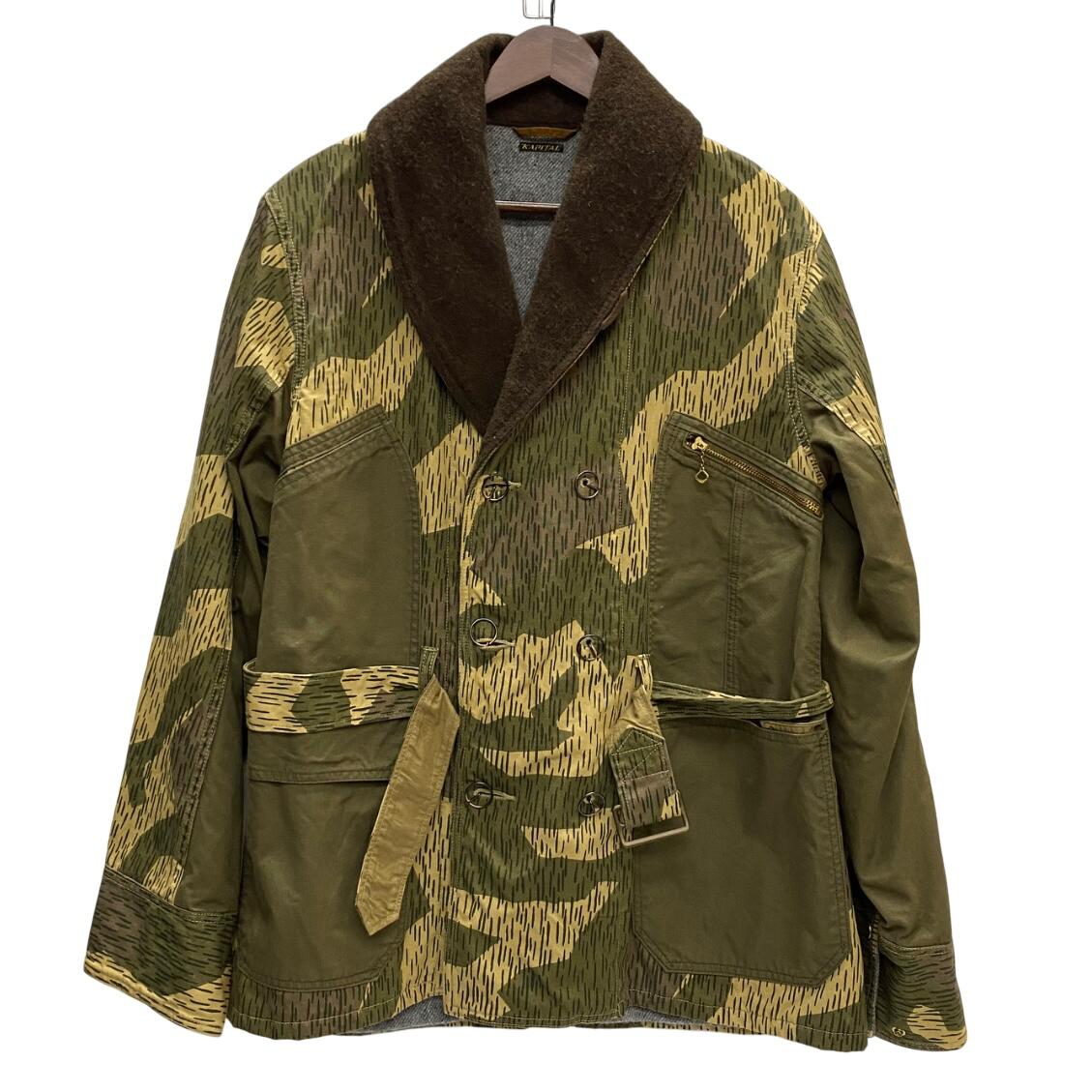 KAPITAL ポンチョ KAPITAL - レザー ライダースミニポンチョ - BLUE NEON