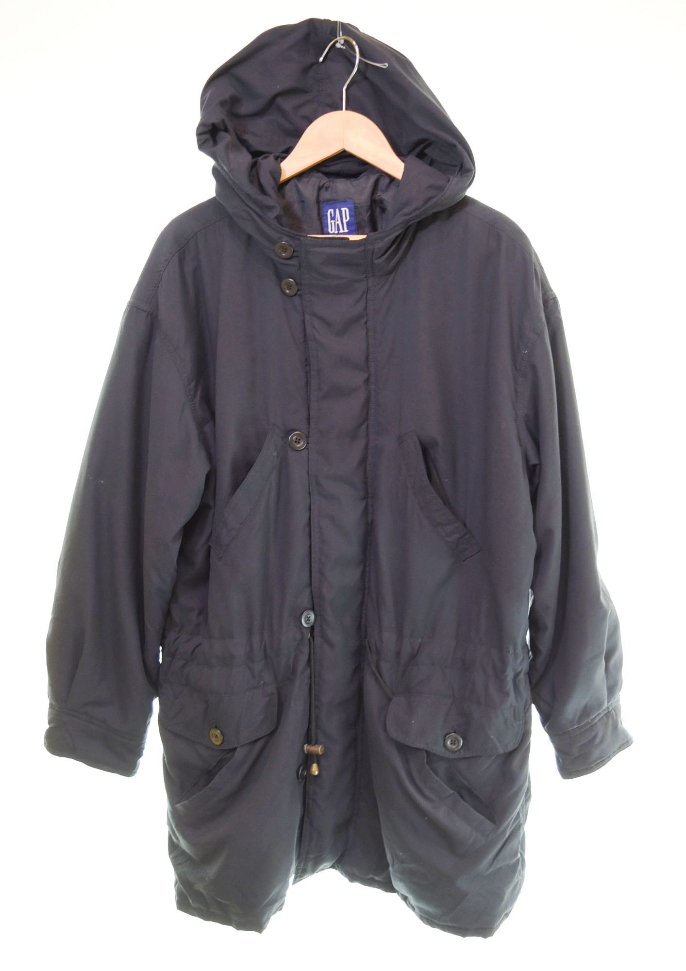 【中古】ギャップ GAP OLD GAP 中綿ジャケット パーカー ジャケット ブラック Sサイズ 103MT-2919