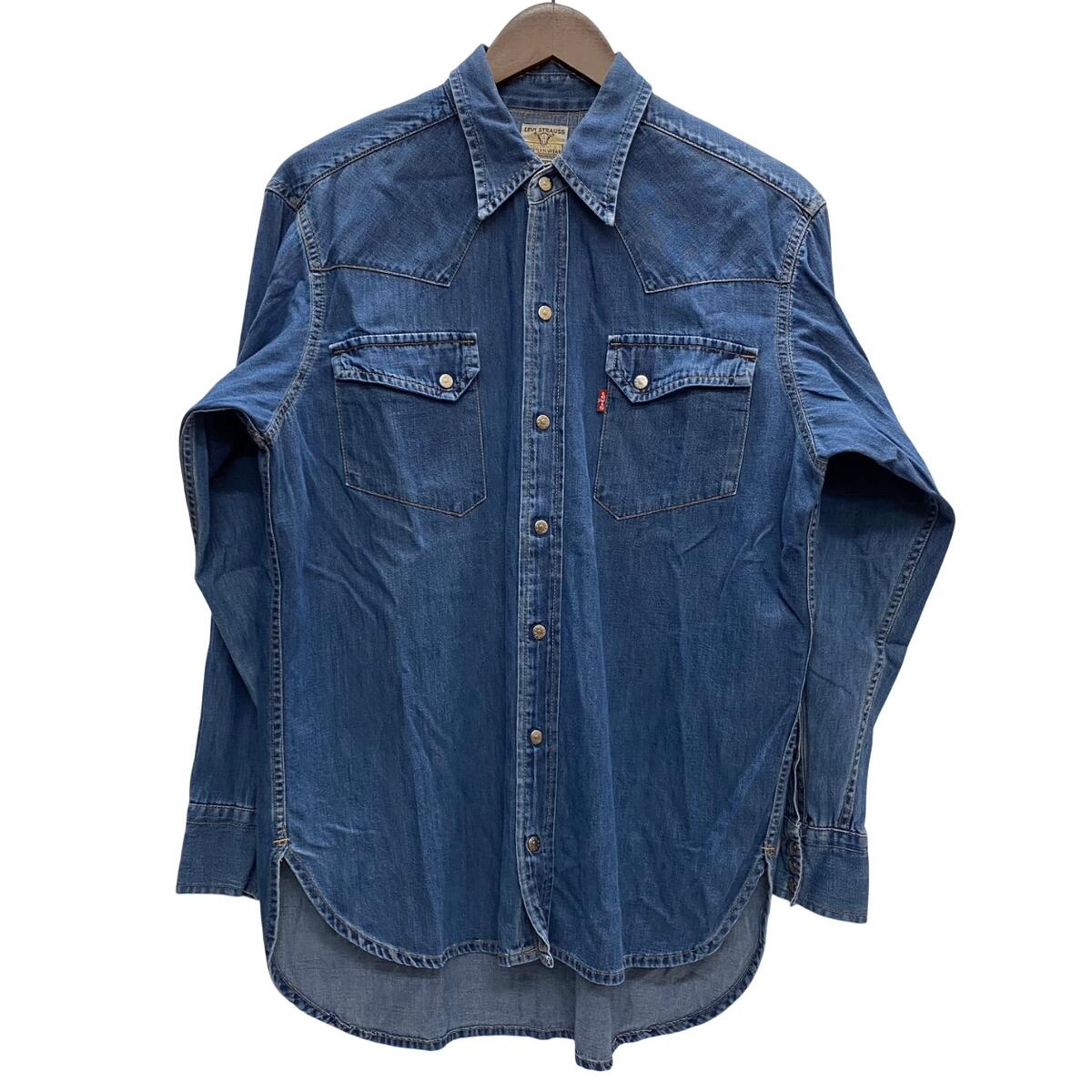 Levi's　ロングホーン　長袖シャツ 90s 復刻LEVI'Sリーバイス ロングホーン デニム ウエスタン