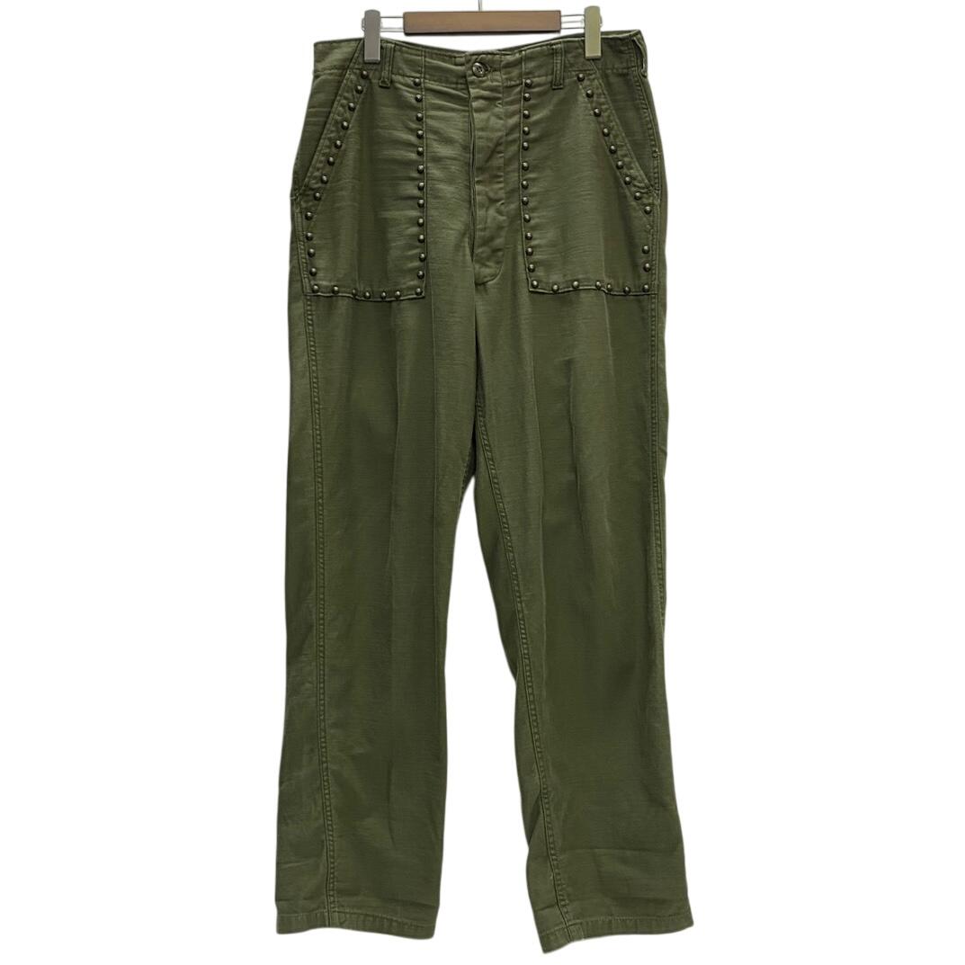 美品　アメリカ軍　OG107 ベイカーパンツ　w32 民間品 楽天市場】70's US ARMY Cotton Satin Baker Pants OG-107 W32