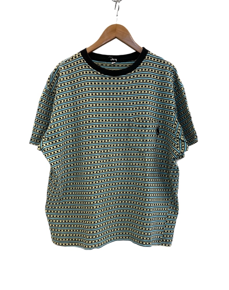 楽天市場】OZ製 80s STUSSY Border Pocket S/S Tee 黒 M OLD
