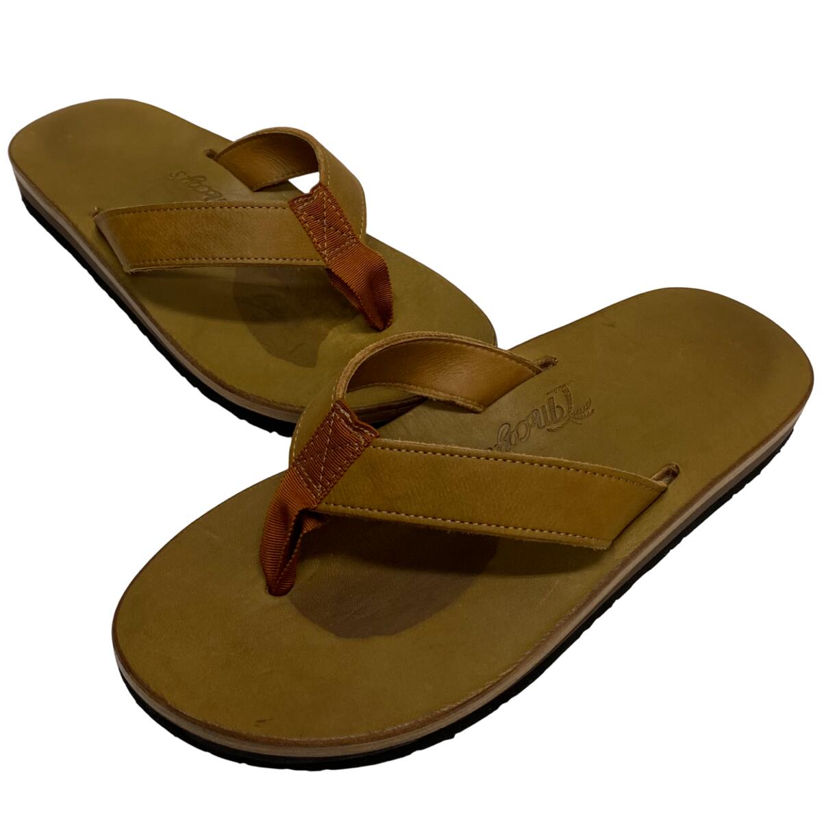 【中古】リアルマッコイズ THE REAL McCOY\u0027S LEATHER ARCHED SANDAL MA24011 メンズ靴 サンダル 砂浜サンダル 赤銅色 M大いさ 201-shoes1449 VB サンダル-ビーチサンダル