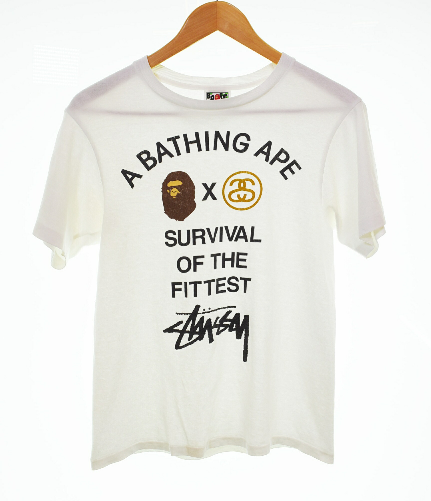 A BATHING APE x STUSSY Tシャツ L 中古・古着通販】stussy (ステューシー) A BATHING APE (ア