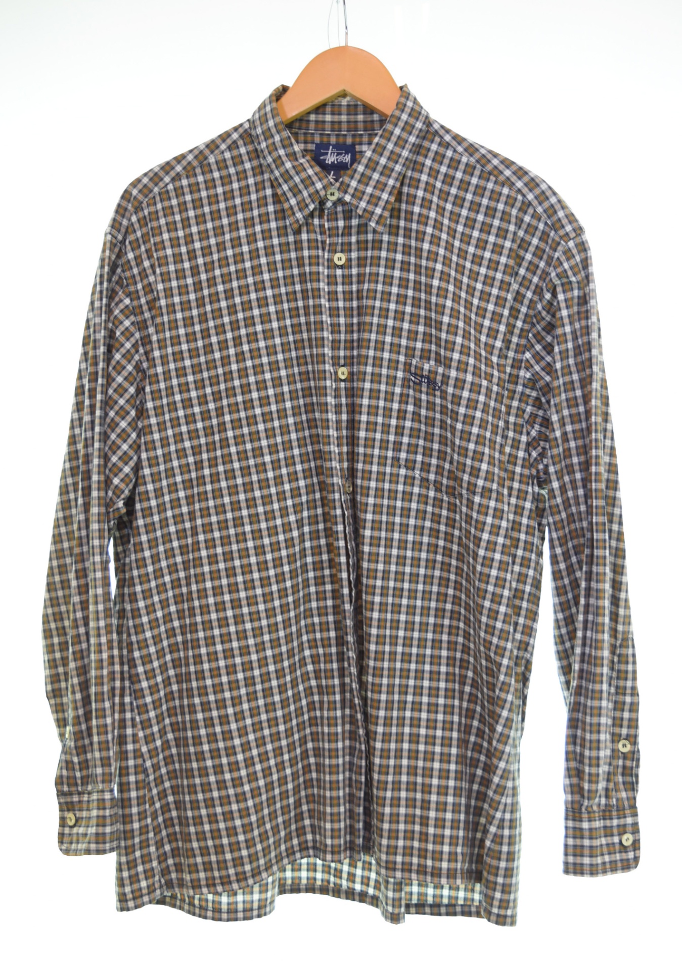 VTGレア 90s OLD Stussy シャンブレーシャツ　ジャケット VTGレア 90s OLD Stussy シャンブレーシャツ ジャケット VTGレア 90s