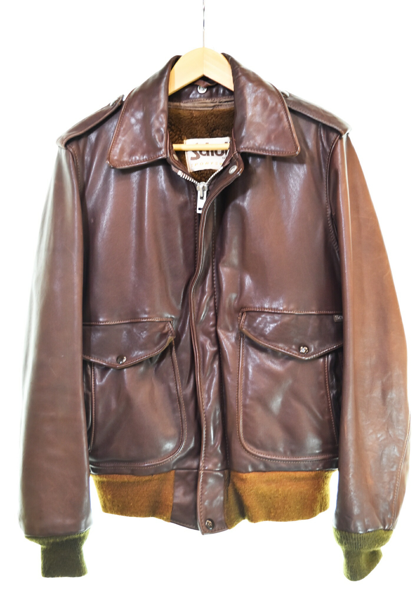 楽天市場】【中古】ショット SCHOTT B-3 フライトジャケット ムートン