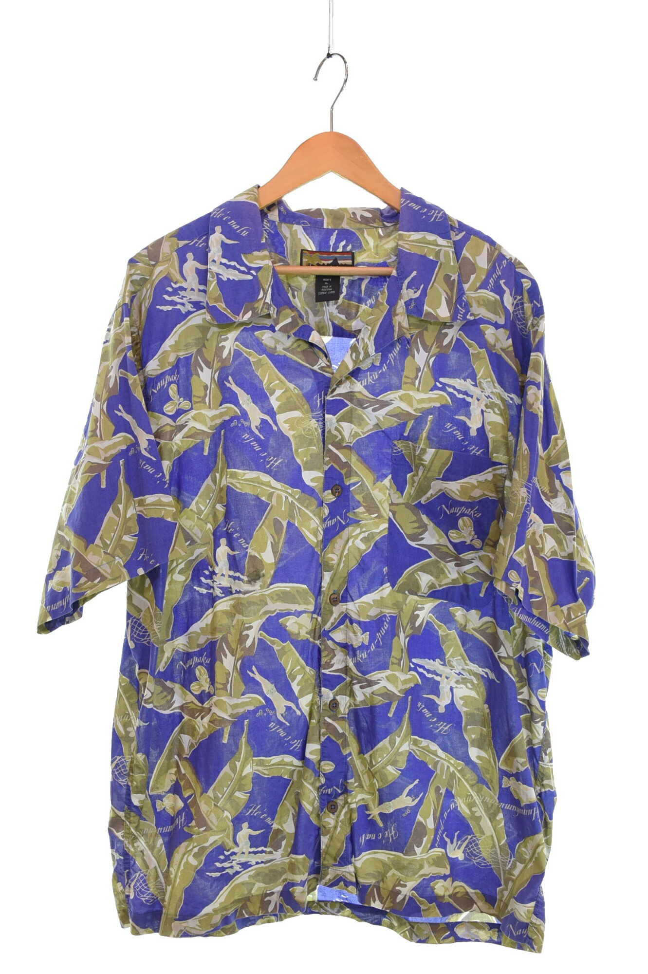 激レア　80年代　パタゴニア　pataloha 80年代 パタゴニア パタロハ 総柄 魚柄 オープンカラー 開襟