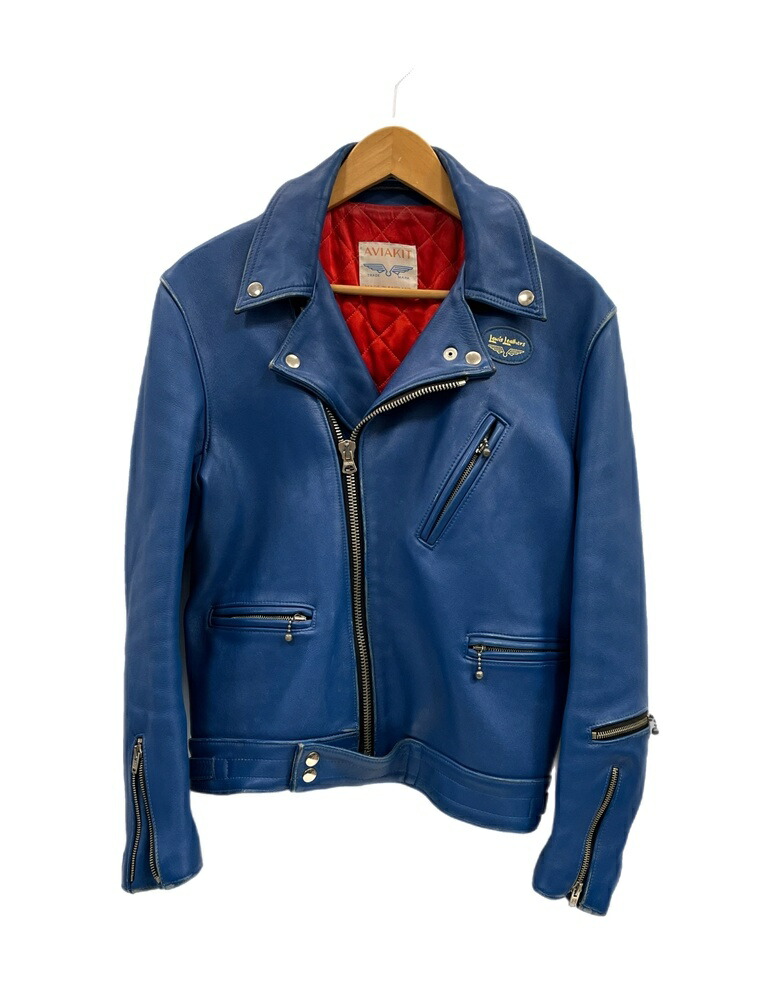 美品 ルイスレザー スーパー モンザ ヴィンテージ ダーク ブルー カウ Yahoo!オークション - 【Lewis Leathers ルイスレザー Super Monza 445