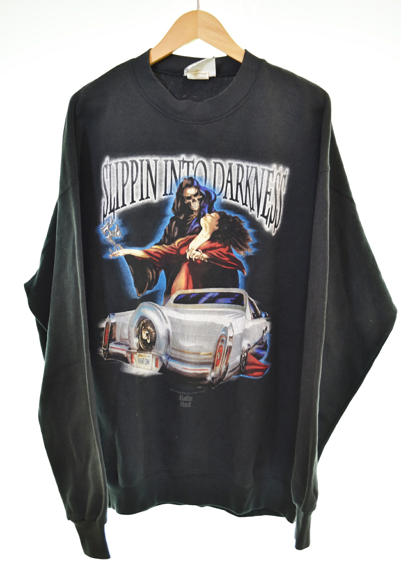 【中古】US US古着 90s USA製 ヴィンテージ Rollin Hardローリン捉え所のない 流汗 黒いこと LL大きさ 103MT-3361