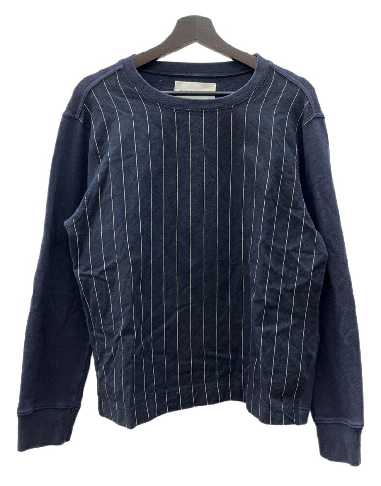 【中古】 アワーレガシー OUR LEGACY STRIPE SWEATSHIRT 縞模様 トレーナー うつり変わり 調教師 長袖 紺 大きさ 46 流汗 縞模様 米国海軍 104MT-2211