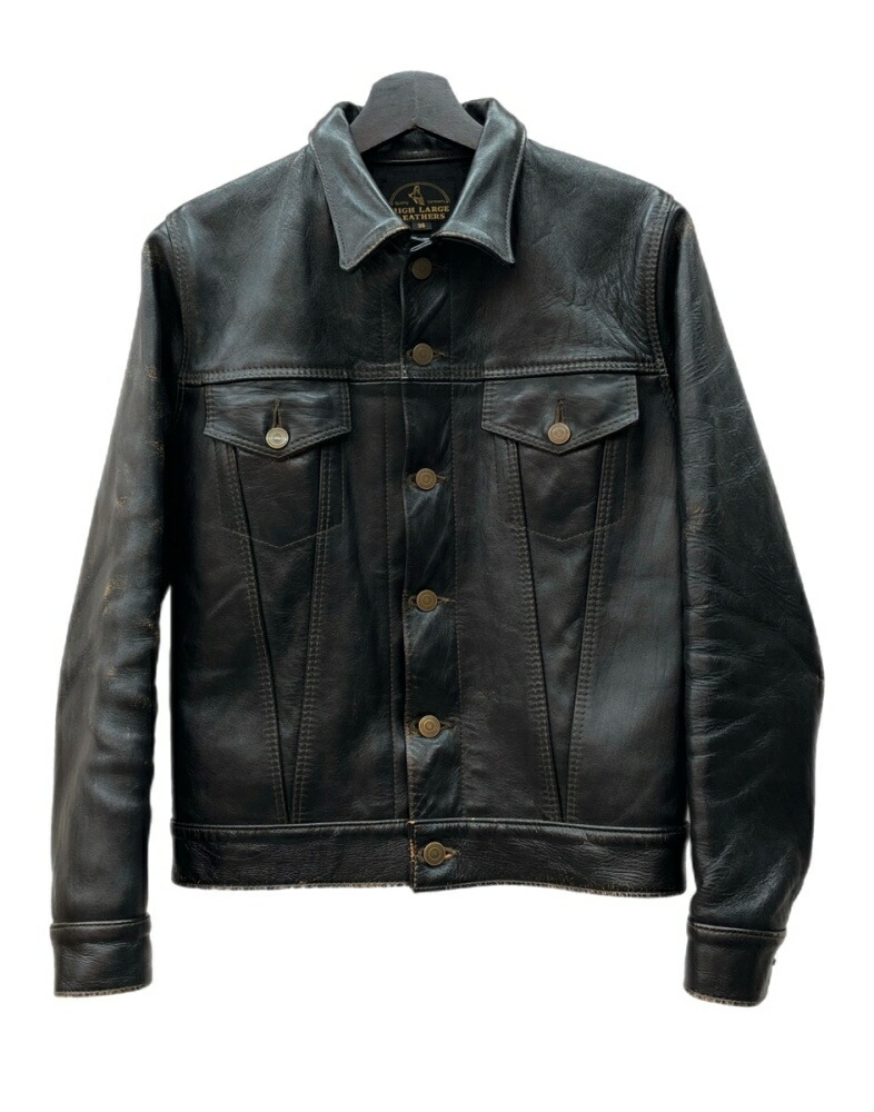 楽天市場】【中古】HIGH LARGE LEATHERSレザージャケット ブラック