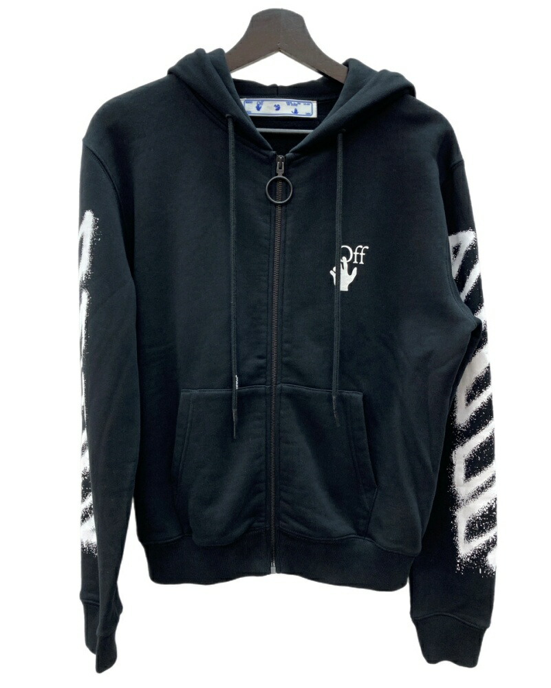 楽天市場】【中古】OFF-WHITE Diag Galaxy Brushed Zip Hoodie