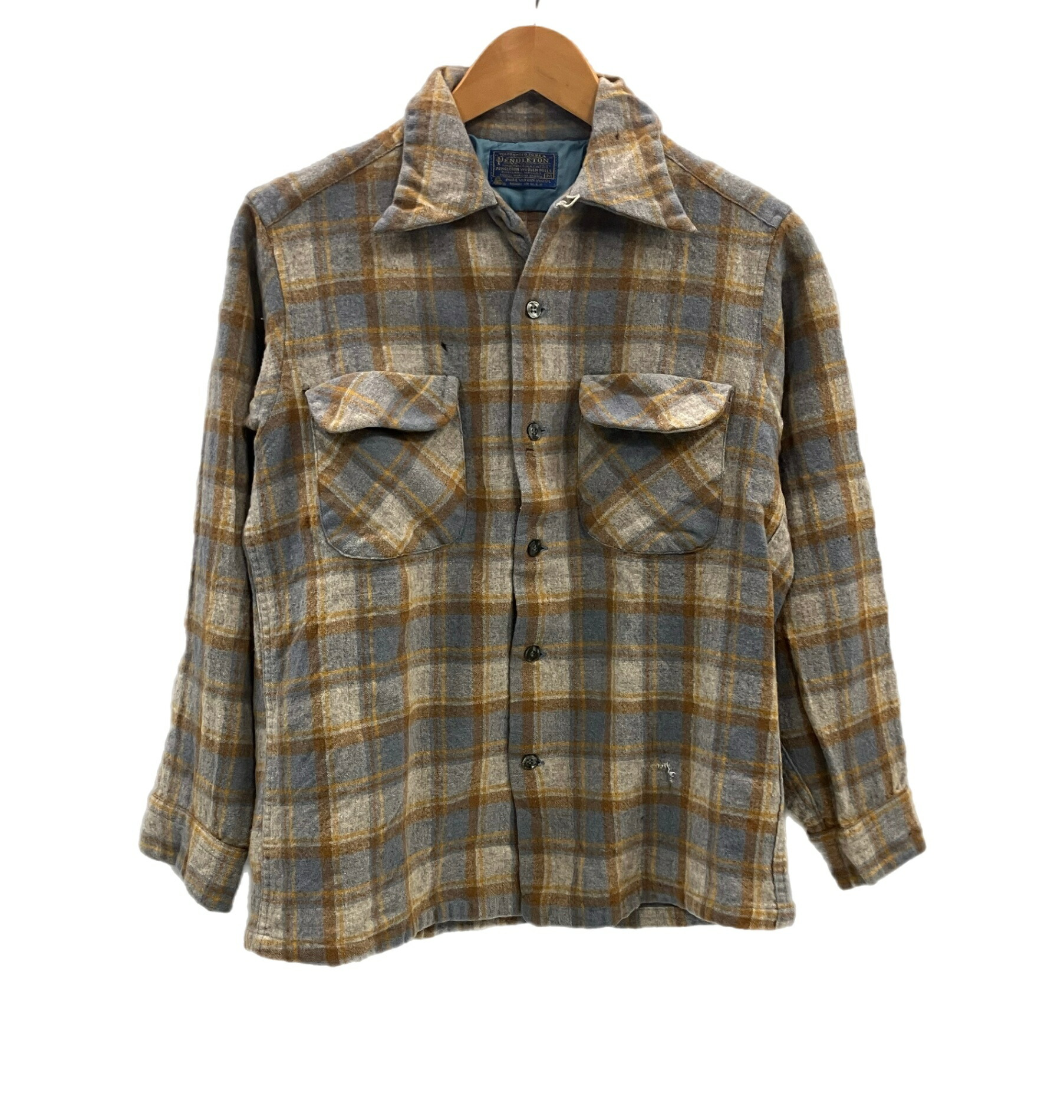 楽天市場】60s PENDLETON Wool Board Shirt 青緑 M ペンドルトン 長袖