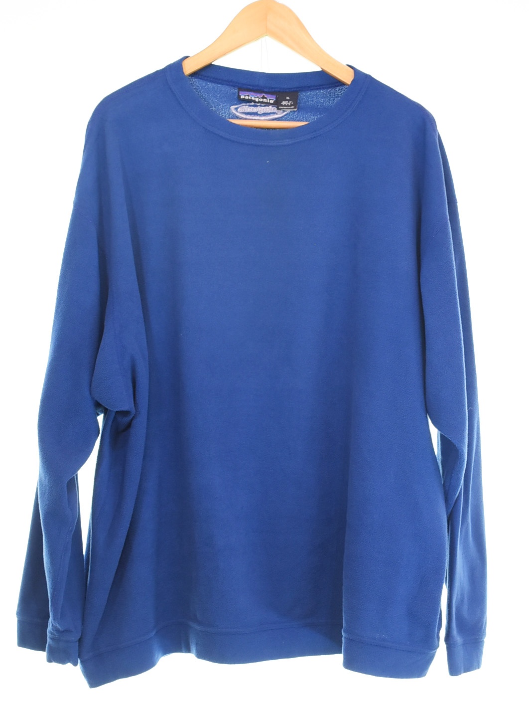 【中古】パタゴニア PATAGONIA 00\u0027s micro D-luxe crew USA製  マイクロ Dラックス ティーシャツ フリース シンチラ 流汗 青み LL大きさ 103MT-3407
