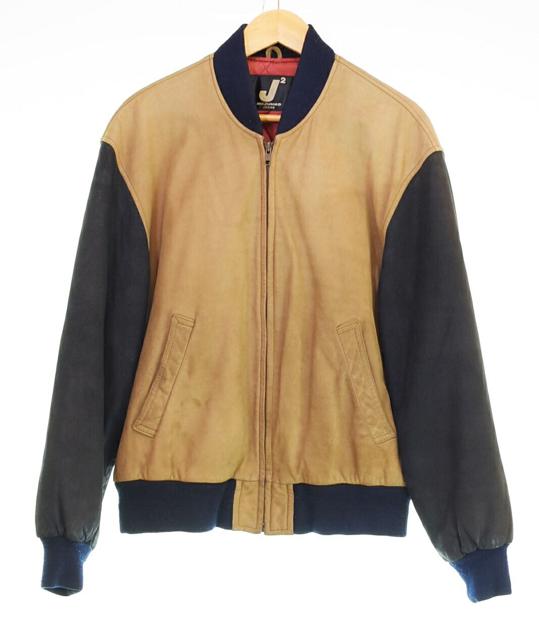 ☆美品 '80 Mr.Junko 本革スタジャン Mr.JUNKO】 ミスタージュンコ 80s レザースタジャン