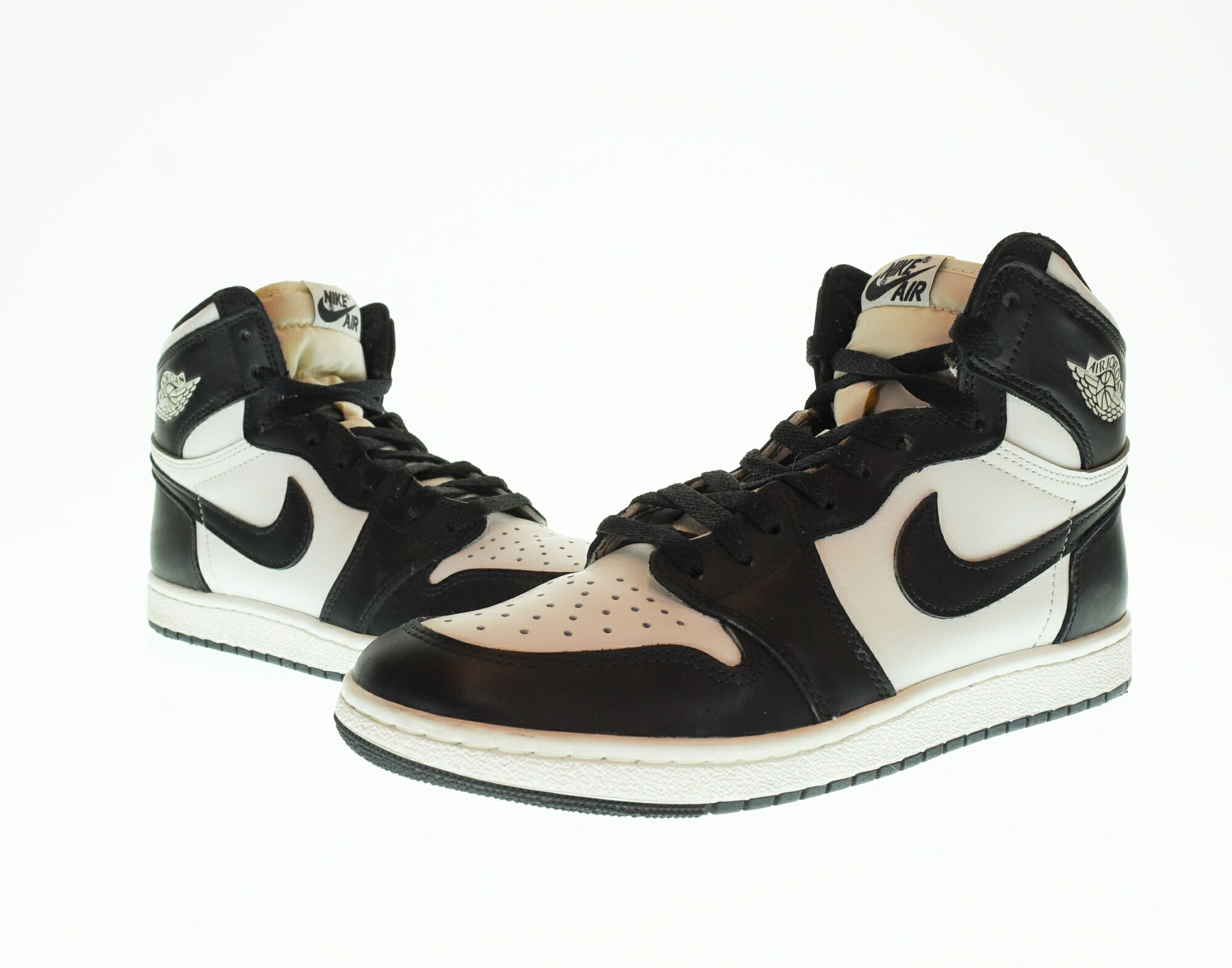 【中古】ナイキ NIKE AIR JORDAN 1 HIGH 85 BLACK SUMMIT WHITE エアジョーダン ブラック サミットホワイト ハイカットスニーカー BQ4422-001 メンズ靴 スニーカー ブラック 27.5cm 103S-1350|ドンドンサガール
