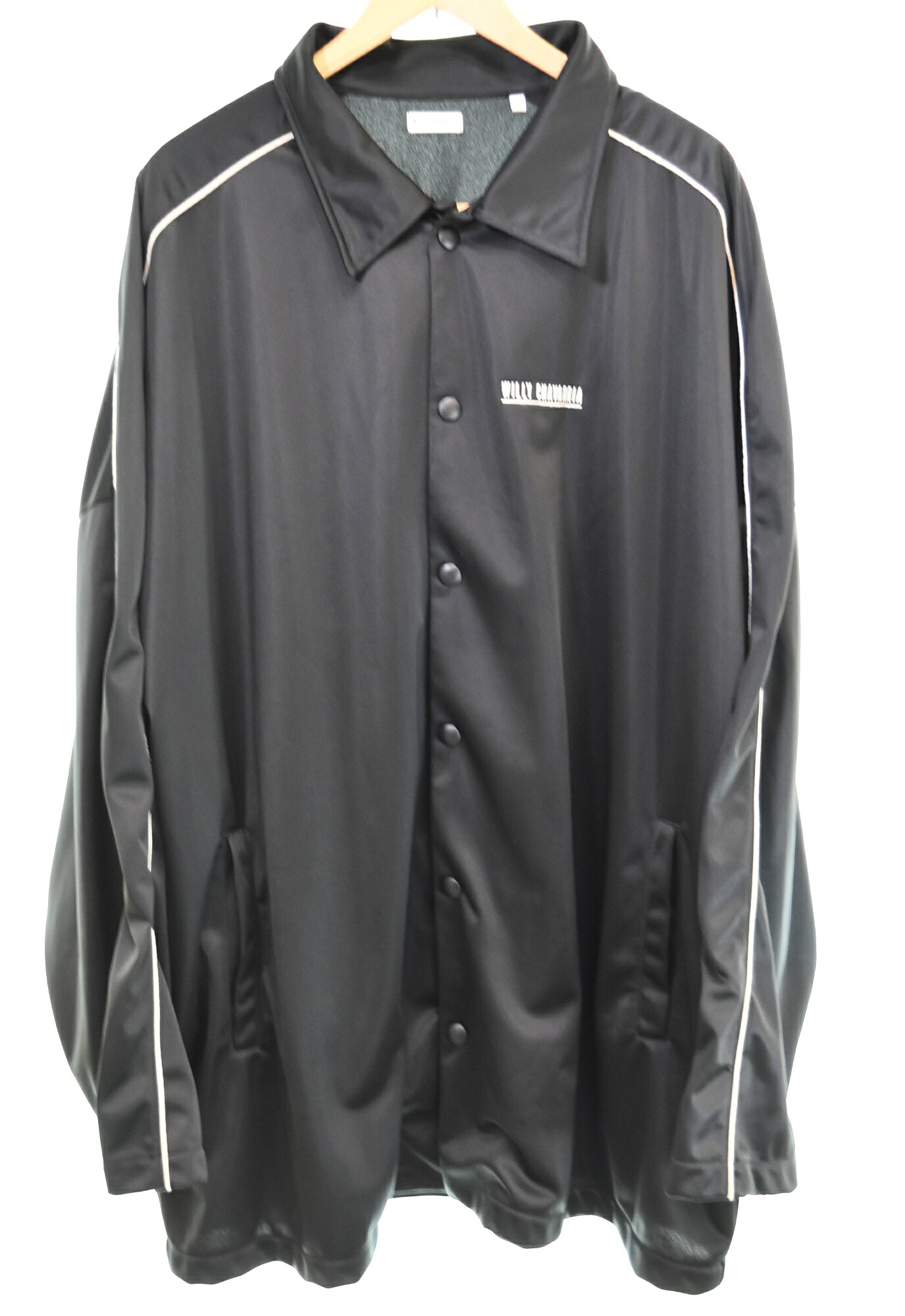 【中古】ウィリーチャバリア WILLY CHAVARRIA MONSTER PUFFER TRACK JACKET コーチジャケット ジャケット ブラック LLサイズ 103MT-3488｜ドンドンサガール
