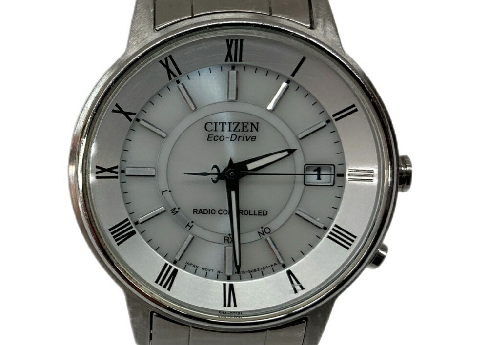 楽天市場】美品 シチズン CITIZEN エコ ドライブ ソーラー電波 メンズ