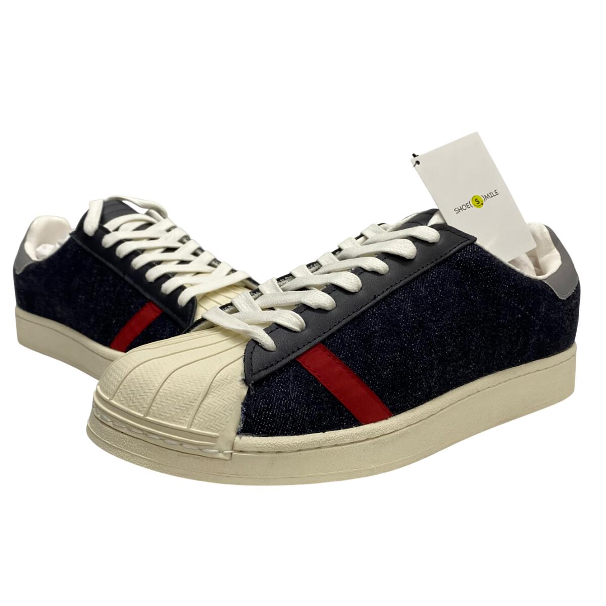 【中古】シュー含み笑い SHOE(S)MILE TWOFACE×CSF 戦争状態ジーンズ メンズ靴 スニーカー 青色 26糎大いさ 201-shoes1576 VB スニーカー-靴-メンズ靴