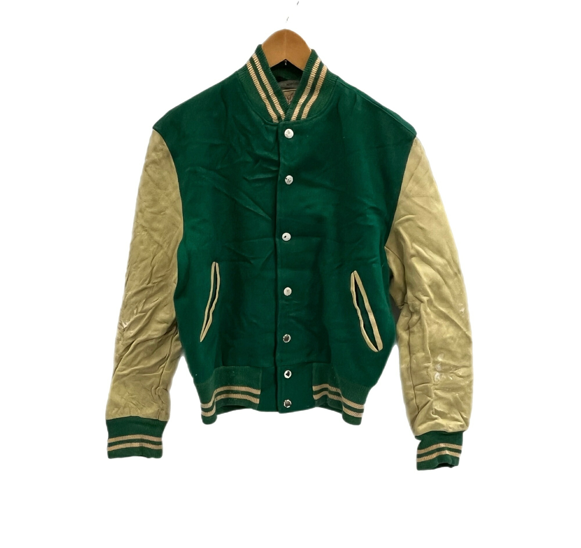 楽天市場】【中古】 CHILLIN CLASSICS チリン STADIUM JACKET グリーン