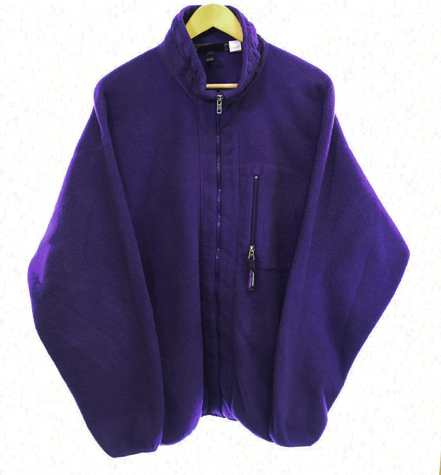 【中古】パタゴニア PATAGONIA 90日付け シンチラ SYNCHILLA フリースジャケット FLEECE JACKET フルジップ MADE インチ USA 96年製 90\u0027s 90s XL 上衣 パープル LL大きさ 103MT-3556