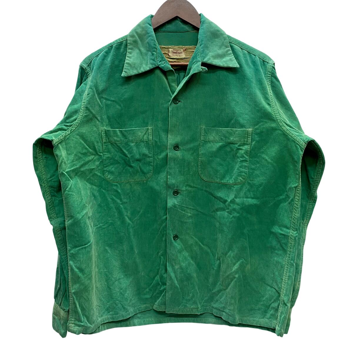 楽天市場】50s〜60s TOWNCRAFT Print Corduroy Open Collar Shirt 生成