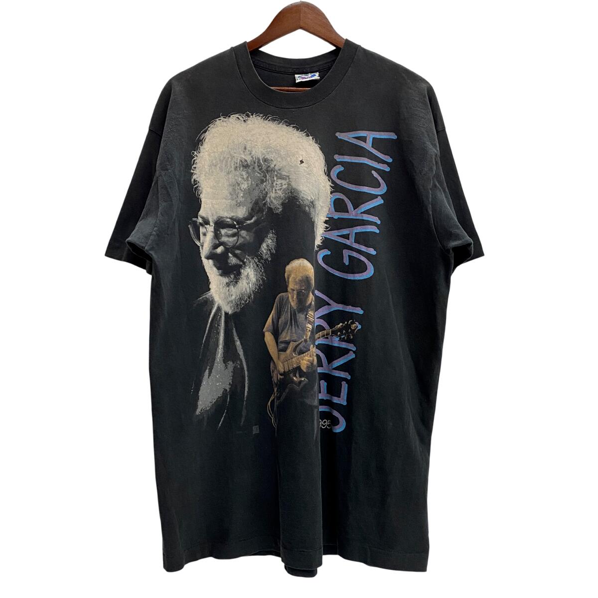 【中古】ヴィンテージ vintage 90\u0027s JERRY GARCIA 喪中Tee GRATEFUL DEAD LIQUID BLUE USA製 プルオーバー 黒いこと XXL大きさ 201MT-4983 VB