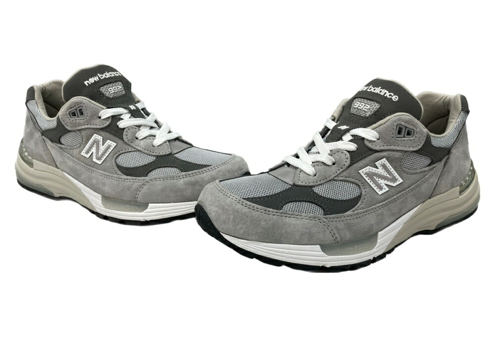 【中古】 ニュー平衡にする new balance 24年製 U992 置き目とり捨てる スニーカー ABZORB SBS 駈けっくら シューズ 灰 U992GY メンズ靴 スニーカー 薄墨色 26.5糎 104S-1117