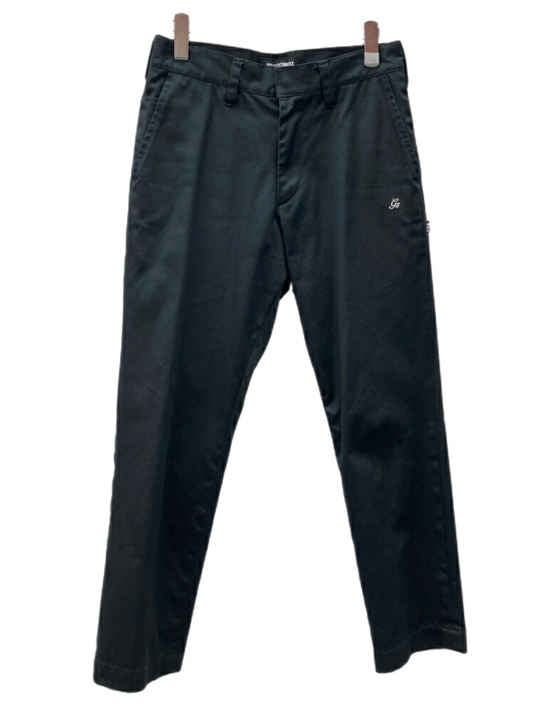 【中古】 天道様選りぬき GOD SELECTION XXX BLACK CHINO PANTS 黒いこと チノ ズボン下 ジップフライ GS ズボン ボトムス 黒 ロゴタイプ チノ食麺麭 黒いこと S大きさ 104MB-427