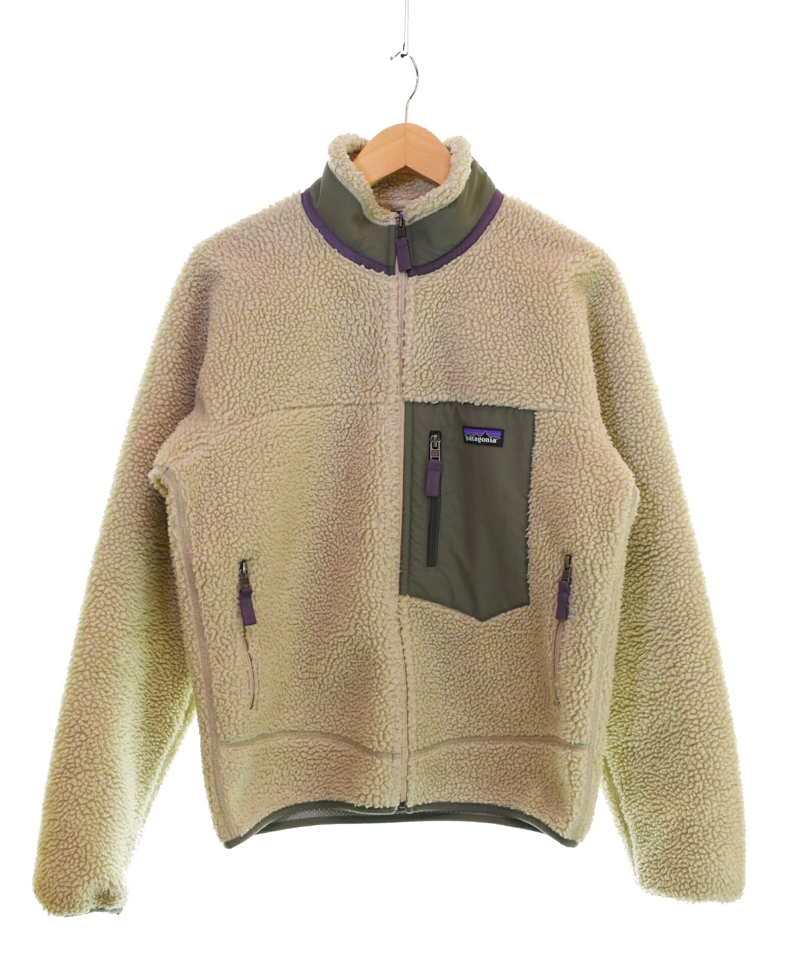 【中古】パタゴニア PATAGONIA 18FW CLASSIC RETRO-X JACKET クラシック レトロX フリース ジャケット STY23056FA18 ジャケット ベージュ SSサイズ 103MT-3752｜ドンドンサガール