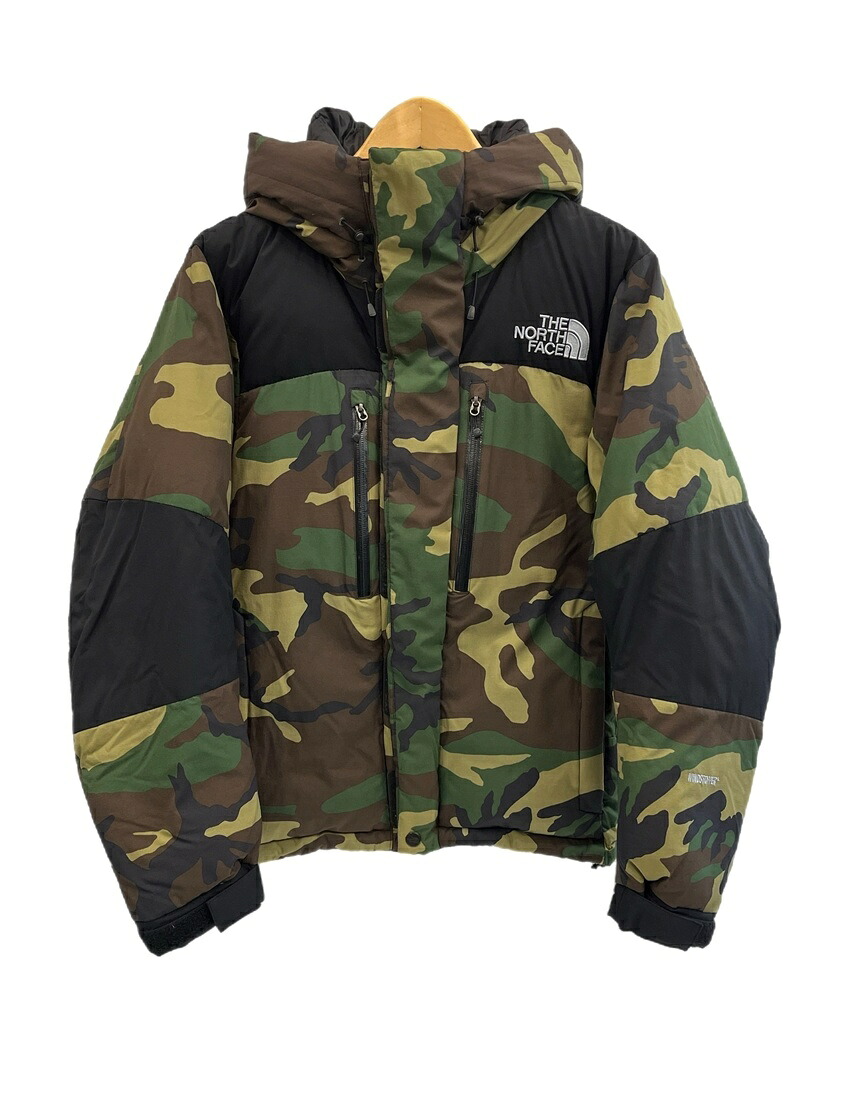 【中古】ノースフェイス THE NORTH FACE Novelty Baltro Light Jacket バルトロライトダウンジャケット カモフラ 迷彩柄 ND91515 ジャケット カーキ Mサイズ 101MT-5643｜ドンドンサガール