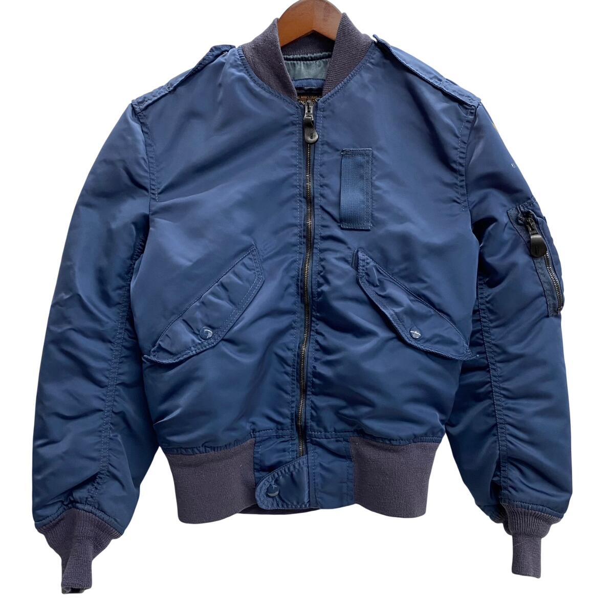 【中古】アルファ インダストリーズ ALPHA INDUSTRIES L-2A 50\u0027s復刻 フライトジャケット USA製 ジャケット ネイビー Sサイズ 201MT-5098 VB コート・ジャケット-メンズファッション