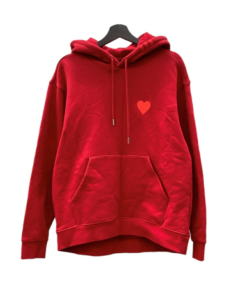 【中古】 アディダス adidas &times; IVY PARK アイビー パーク Pullover Hoodie プルオーバー フーディー パーカー ハート スウェット 赤 HI1956 パーカ 刺繍 レッド Mサイズ 104MT-2561｜ドンドンサガール