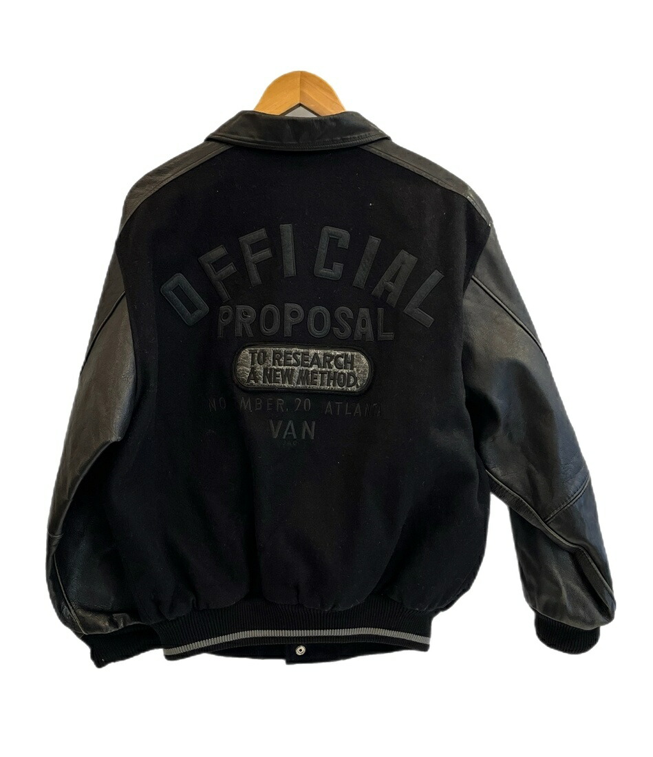 楽天市場】VAN ヴァン ジャケット サイズ:L 80s ワッペン付き 袖レザー