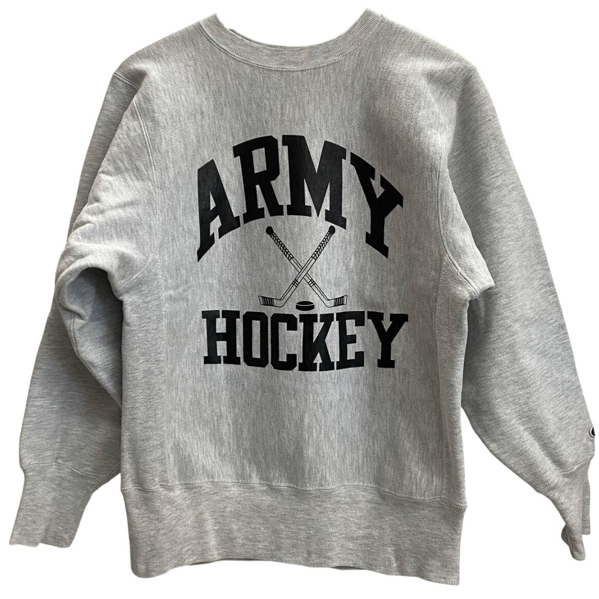 【中古】チャンピオン Champion 90's USA製 ARMY HOCKEY スウェット グレー Mサイズ 201MT-5128 VB｜ドンドンサガール