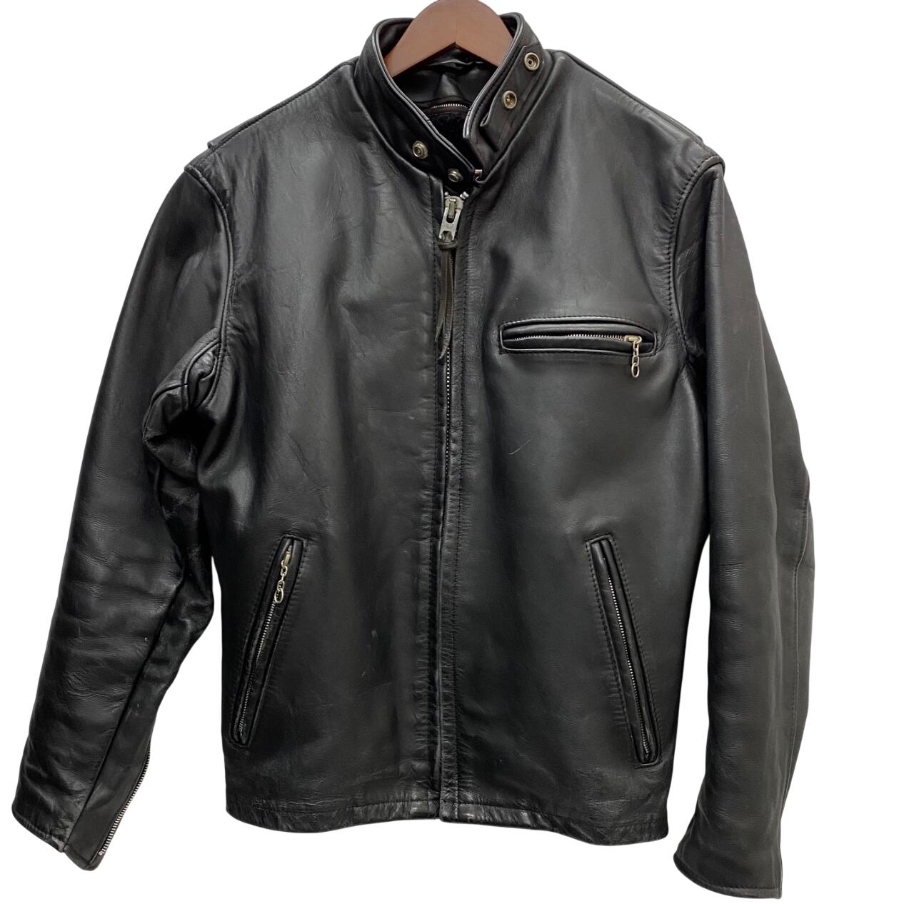 楽天市場】SCHOTT シングルライダースジャケット 34 黒 ショット 642