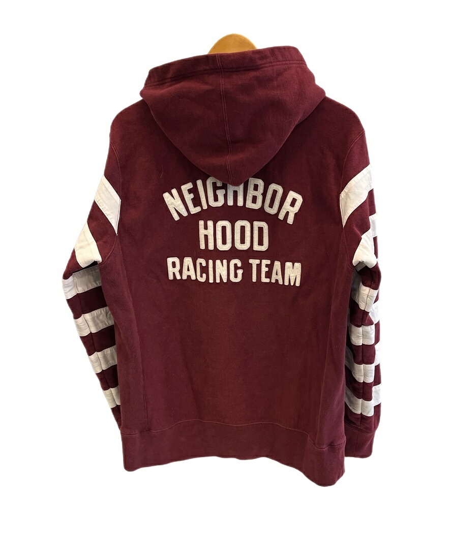 【中古】ネイバーフッド NEIGHBORHOOD 17AW 間借り人 衣手 ティーシャツ 流汗 パーカー 172FPNH-CSM06 アノラック ブドウ酒赤いこと M大きさ 101MT-5725